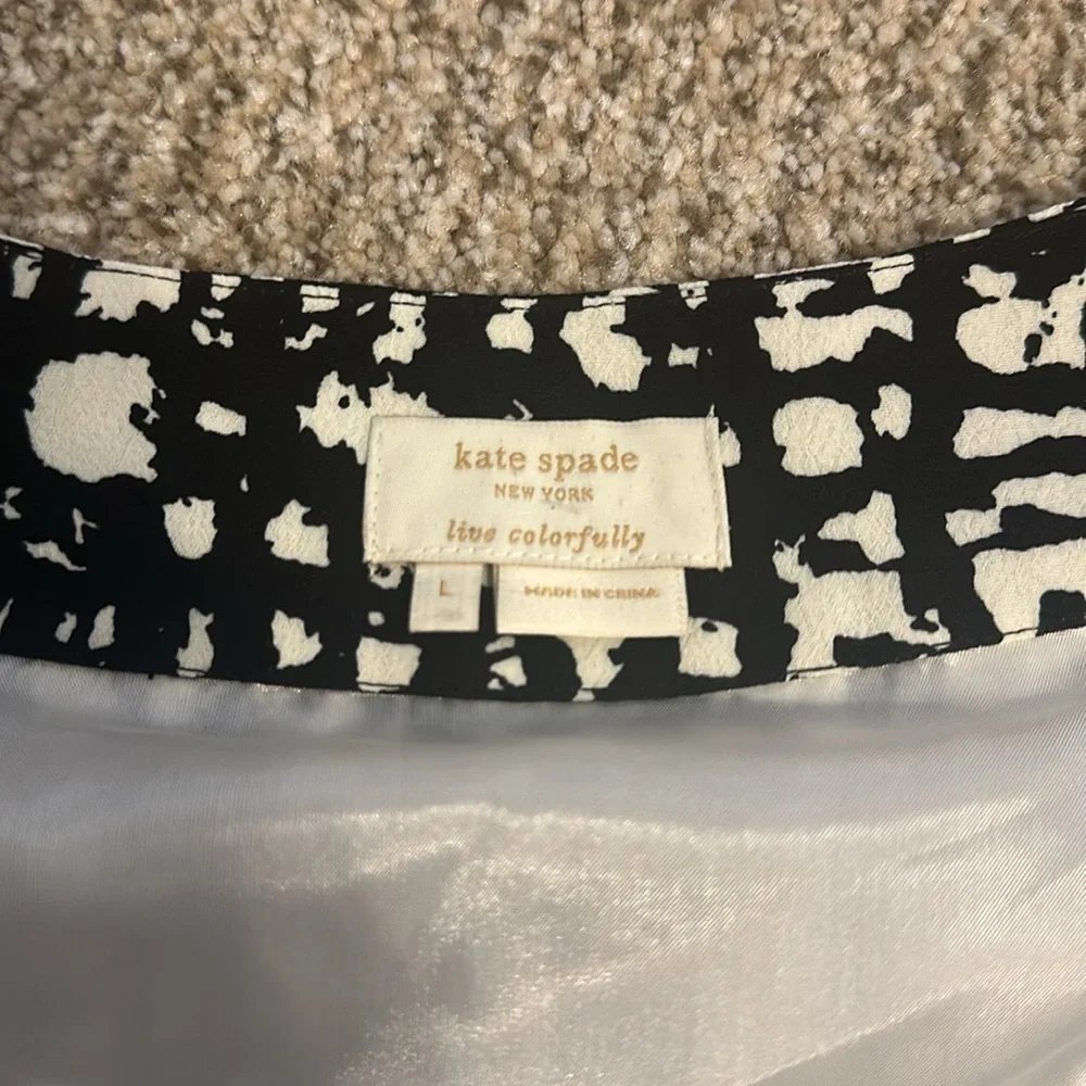 Like new Kate Spade black and white tank top